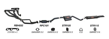 Redback Exhaust System for Holden Commodore (08/1988 - 04/1995), Calais (08/1988 - 1995) - Brixton 4x4 - Buy Online Now!